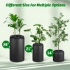 Round Planters Set of 2 with a Water Level Monitor, Self Watering Pots for Indoor and Outdoor Plants, Flower Pots for Living Room Black - 3 of 4