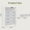 Modern 4-Drawer Slim Dresser with USB Ports, Wood Storage Cabinet for Bedroom & Closet, Space-Saving Chest of Drawers - 2 of 4