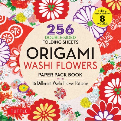 Origami Washi Flowers Paper Pack Book - by  Tuttle Studio (Paperback)