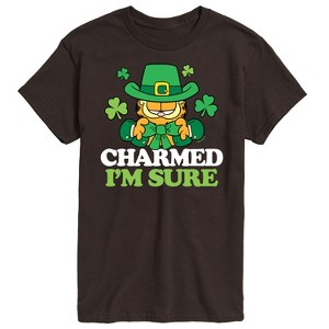 Men's - Garfield - Charmed I'm Sure St. Patrick's Day Short Sleeve Graphic T-Shirt - 1 of 4
