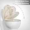 Whizmax Toilet Seat with Slow Soft Close - Easy to Install and Clean, Never Loosens - 3 of 4