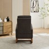 Kumasinova Accent Rocking Chair with Footrest&Side Pockets for Nursery,Modern Glider Chair with Rubberwood Legs for Living Room,250lbs Max - 4 of 4