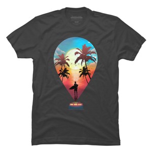 Men's Design By Humans Summer Vibes By clingcling T-Shirt - 1 of 4