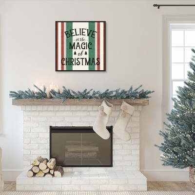 Believe in the Magic of Christmas Framed Canvas Print