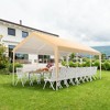 Costway 10x20 ft Heavy-Duty Steel Carport Car Canopy Shelter Sidewalls Tent Garage - 4 of 4