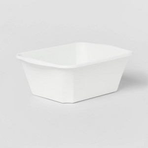 12qt Dishpan White - Brightroom™: Plastic Wash Basin, Kitchen Sink Dish Tub, Dishwasher-Safe, 12qt Capacity - 1 of 3