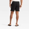 Men’s 7" Regular Fit Open Work Pull-On Shorts - Goodfellow & Co™ Black - 2 of 3