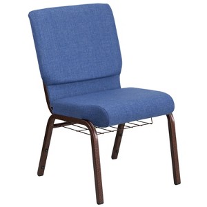 Emma and Oliver 18.5"W Church/Reception Guest Chair with Communion Cup Book Rack - 1 of 4