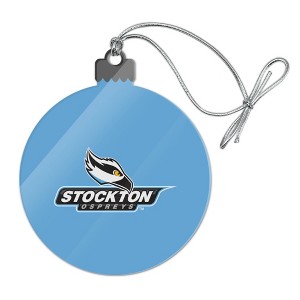 Stockton University Primary Logo Acrylic Christmas Tree Holiday Ornament - 1 of 4