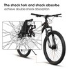 Gulches 26 Inch Steel Frame Shock Fork Plus Shock Absorber 21-speed Unisex Mountain Bike - 3 of 4