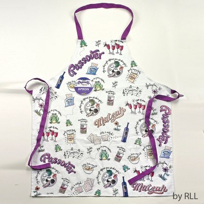 Rite Lite 30.5" Contemporary Passover Potpourri Apron - White/Purple
