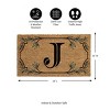 28" x 16" Monogram Coir Mat, Letter  "J" - 2 of 4