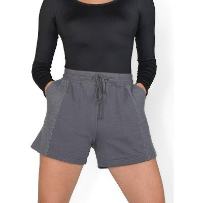 Women's French Terry Side Contrast Shorts - Body Wrappers