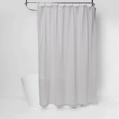 Tonal Striped Shower Curtain Gray   Threshold™ : Target