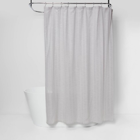 Tonal Striped Shower Curtain Gray - Threshold™ : Target