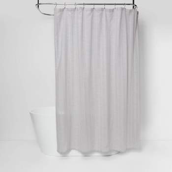 Tonal Striped Shower Curtain Gray - Threshold™