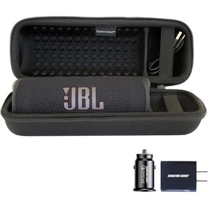 Signature Series Accessory Case for JBL Flip 6 Portable Bluetooth Speaker | Includes Signature Series Shockproof EVA Hard Case with Wall and Car Plugs - 1 of 3