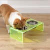 THE LICKER STORE Keaton Modern Acrylic Rectangular Elevated Pet Feeder - 2 of 4