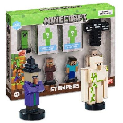 Mine Craft Self-Inking Stampers Deluxe 8 Pack Collector Sets Steve Collection