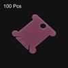 Unique Bargains PP Plastic Reusable Embroidery Floss Bobbins with Thread Clips 100 Pcs - 3 of 4