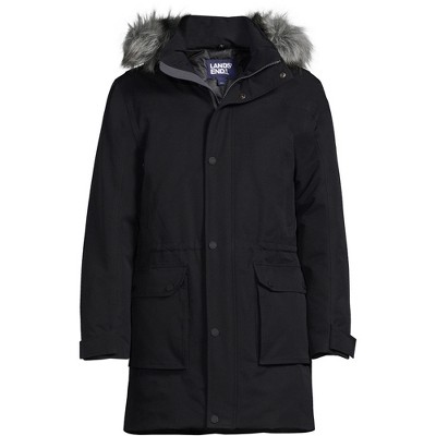 Lands' End Men's Big and Tall Expedition Down Waterproof Winter Parka - 3X  Big Tall - Black