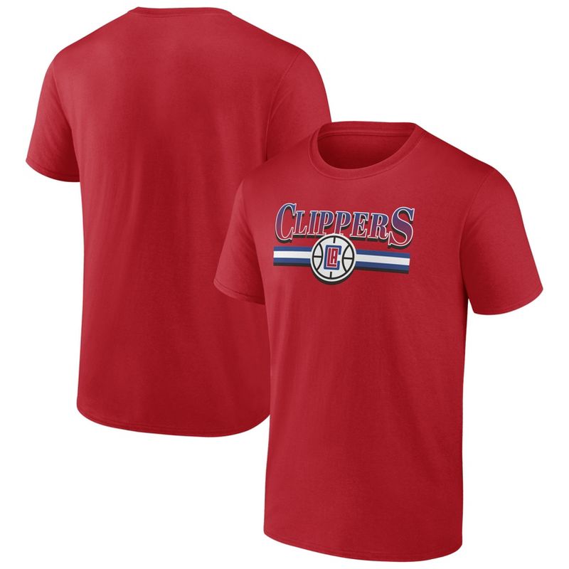 NBA Los Angeles Clippers Men&#39;s Short Sleeve Double T-Shirt, 1 of 4