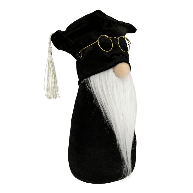 Northlight 10.5" Graduation Day Boy Gnome in Black Cap and Gown, 3 of 6