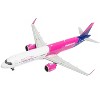 Airbus A321neo Commercial Aircraft "Wizz Air UK" White and Pink with Purple Tail 1/400 Diecast Model Airplane by GeminiJets - 4 of 4