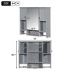 NicBex Bathroom Wall Mount Storage Cabinet Mirror Medicine Cabinet with Shelves - 3 of 4