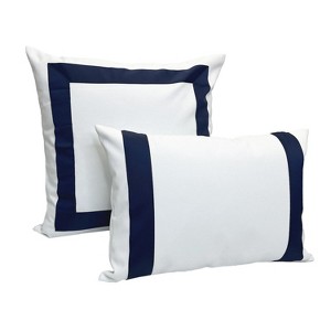 Versailles Valentina Ultra Soft Plush Decorative Throw Cushion Navy - 1 of 1