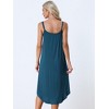 Allegra K Women's V Neck Solid Soft Spaghetti Strap Cami Lounge Nightdress - 4 of 4