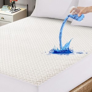 SEVOBAL Mattresses Bamboo Fiber Waterproof Mattress Protector Breathable Mattress, Medium Firmness Mattresses for All Seasons, White, 80"*60"*21" - 1 of 4