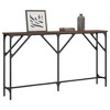 vidaXL Console Table Brown Oak 55.1 in.x9.1 in.x29.5 in. Engineered Wood - 3 of 4