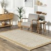 Nuloom Branna Solid 8x10 Wool Indoor Area Rug for Living Room Bedroom Dining Room Kitchen, Beige/Ivory - 2 of 4