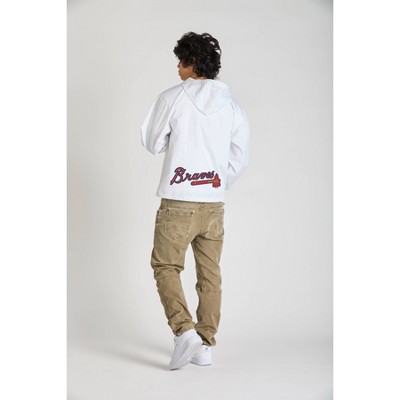 Мужские куртки MLB Atlanta Braves Men's Champion White Packable Jacket - XL — фото 2