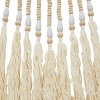 Set of 3 Cotton Macrame Handmade Beaded Wall Decors with Fringe Tassels - Olivia & May: Bohemian Style Vertical Art Sculptures - 3 of 4