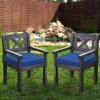 Aoodor Outdoor Chair Cushion 18'' x 19'' Soft and Fade-resistant Polyester, Two Sets of  Ties for High Adaptability, Set of 2 - 2 of 4