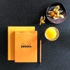 Rhodia Staplebound Notepad - Lined 80 sheets - 4 3/8 x 6 3/8 - Orange cover - 4 of 4