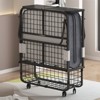 Mjkone Folding Bed with 5''Memory Sponge Mattress,Portable Guest Bed Camping Cot,Soft Padded Rollaway Sleeping Bed - 4 of 4