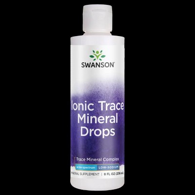 Swanson Ionic Trace Mineral Drops 8 fl oz Liquid.