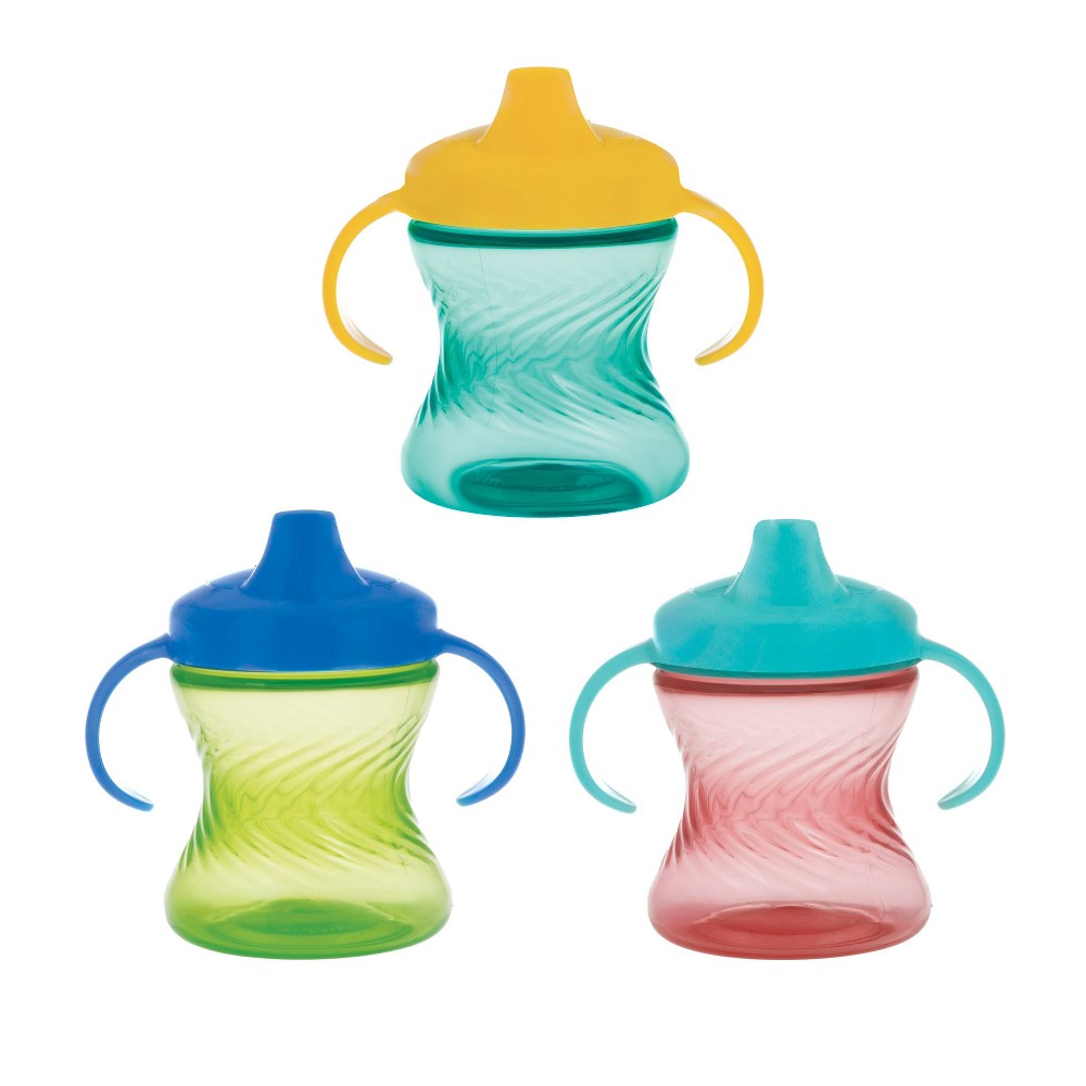 Photos - Glass Nuby 8 fl oz 2 Handle Cup with No Spill Hard Spout - Neutral 