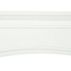 Resenkos Modern Fireplace Mantel, Surround Mantels for Fireplace with Decorative Pattern Interior Width 29" White - 2 of 4