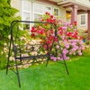 KTMBDW Metal Porch Swing Stand, Heavy Duty Swing Frame, Hanging Chair Stand Only, 528 LBS Weight Capacity, for Backyard, Patio,Lawn, Black(only frame) - 4 of 4