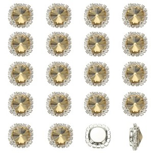 Unique Bargains DIY Craft Clothing Shoe Hat Bag Button Decor Claw Gem Rhinestones 32 Pcs - 1 of 4