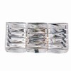 Elegant Lighting Cuvette 2 light Chrome Vanity Wall Sconce Clear Royal Cut Crystal - 2 of 3