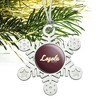 Loyola University Chicago Secondary Metal Snowflake Christmas Tree Holiday Ornament - 2 of 3