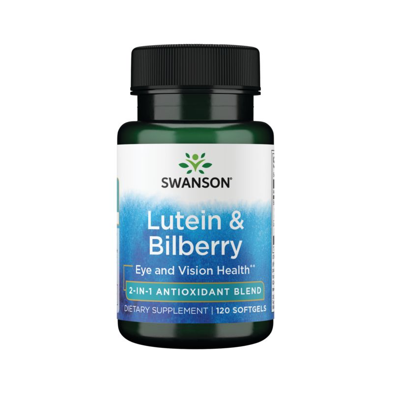 Swanson Herbal Supplement Lutein & Bilberry Softgel 120ct, 1 of 4