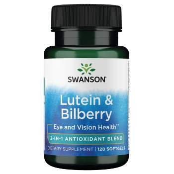 Swanson Herbal Supplement Lutein & Bilberry Softgel 120ct