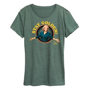 Women's - The Golden Girls - Rose Stay  Golden Short Sleeve Graphic T-Shirt - 1 of 4