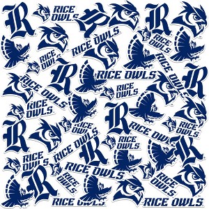 Rice University Spirit Logo 50Ct Sticker Packs Miscellaneous 50 Ct. Sticker Pack - 1 of 4